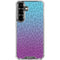 Cheetah Print Purple and Blue Galaxy S26 Plus Clear Case
