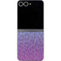 Cheetah Print Purple and Blue Galaxy Z Flip6 Skin