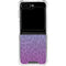 Cheetah Print Purple and Blue Galaxy Z Flip6 Clear Case