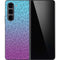 Cheetah Print Purple and Blue Galaxy Z Fold5 5G Skin