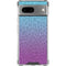 Cheetah Print Purple and Blue Google Pixel 8a Clear Case