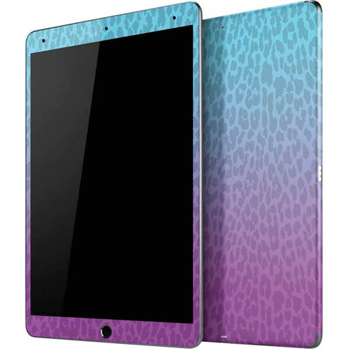 Cheetah Print Purple and Blue iPad Skins