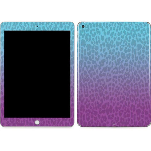 Cheetah Print Purple and Blue Apple iPad Skin