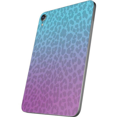 Cheetah Print Purple and Blue Apple iPad Mini Skin