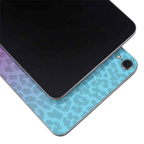 Cheetah Print Purple and Blue Apple iPad Mini Skin
