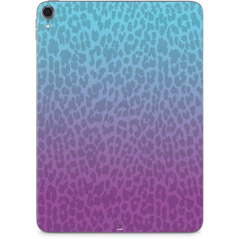 Cheetah Print Purple and Blue Apple iPad Pro Skin