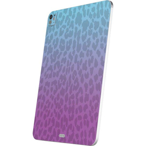Cheetah Print Purple and Blue iPad Pro 13in M4 (2024) Skin