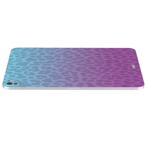 Cheetah Print Purple and Blue iPad Pro 13in M4 (2024) Skin