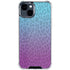 Cheetah Print Purple and Blue iPhone 15 Clear Case