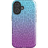 Cheetah Print Purple and Blue iPhone 16 Magsafe Impact Case