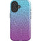 Cheetah Print Purple and Blue iPhone 16 Plus Magsafe Impact Case