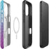 Cheetah Print Purple and Blue iPhone 16 Plus Magsafe Impact Case