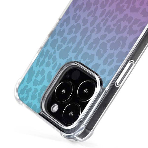 Cheetah Print Purple and Blue iPhone 16 Pro MagSafe Case