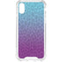 Cheetah Print Purple and Blue iPhone XS Clear Case