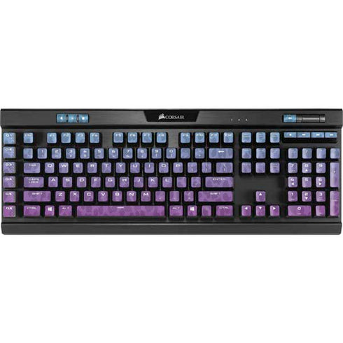 Cheetah Print Purple and Blue K95 RGB PLATINUM Mechanical Gaming Keyboard Skin