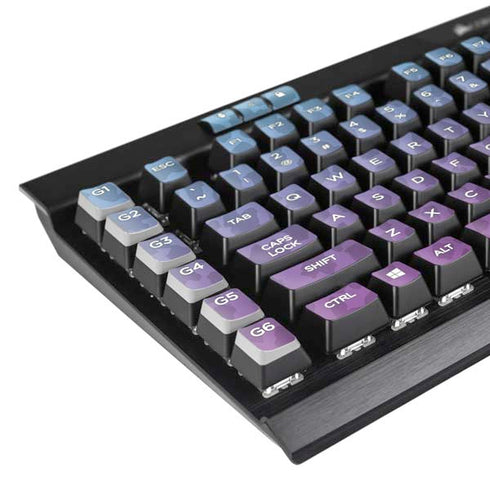 Cheetah Print Purple and Blue K95 RGB PLATINUM Mechanical Gaming Keyboard Skin
