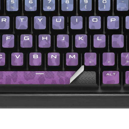 Cheetah Print Purple and Blue K95 RGB PLATINUM Mechanical Gaming Keyboard Skin
