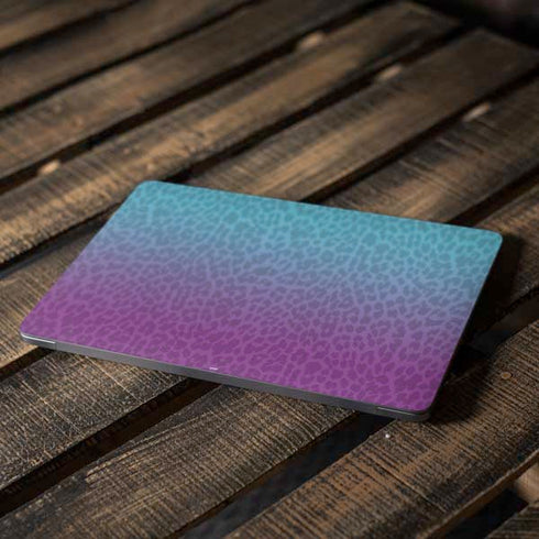 Cheetah Print Purple and Blue Apple MacBook Air Skin
