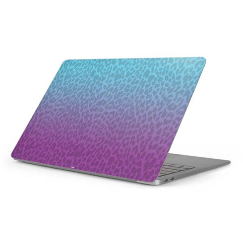 Cheetah Print Purple and Blue Apple MacBook Pro 16-inch Skin