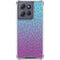 Cheetah Print Purple and Blue Moto G 5G (2025) Clear Case