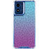 Cheetah Print Purple and Blue Moto G Play 4G (2024) Clear Case