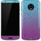 Cheetah Print Purple and Blue Moto G6 Skin