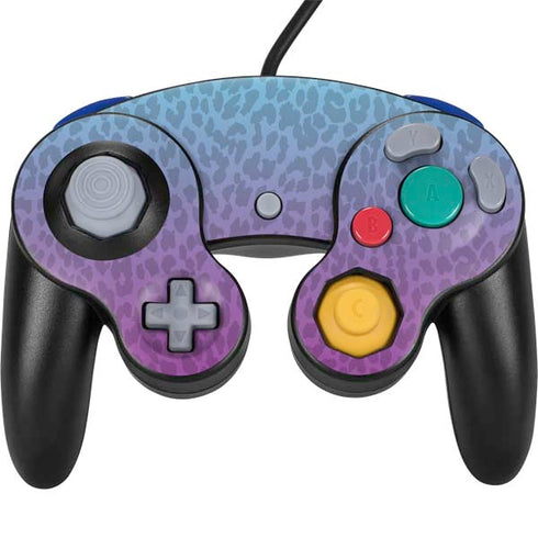 Cheetah Print Purple and Blue Nintendo Skins