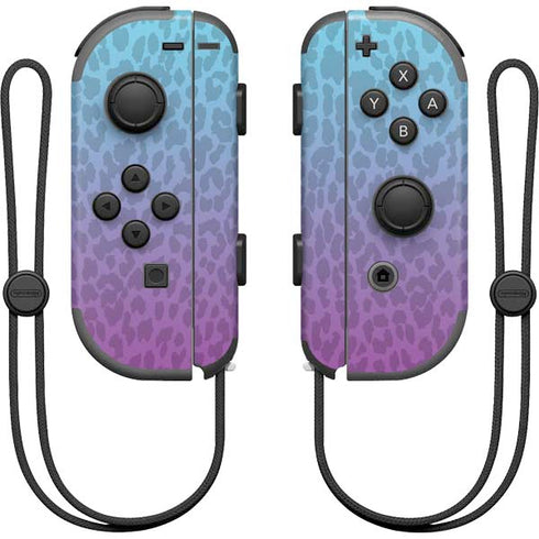 Cheetah Print Purple and Blue Nintendo Skins