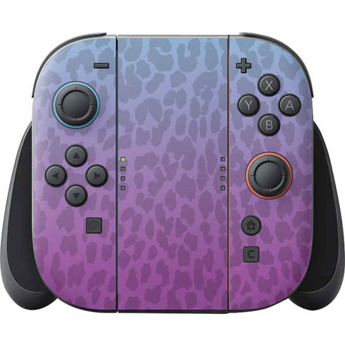 Cheetah Print Purple and Blue Nintendo Skins