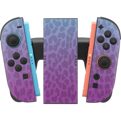 Cheetah Print Purple and Blue Nintendo Switch 2 (2025) Joy-Con Controller Skin