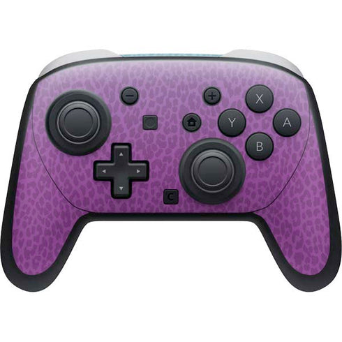 Cheetah Print Purple and Blue Nintendo Skins