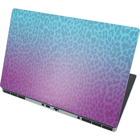 Cheetah Print Purple and Blue Dell Precision Skin