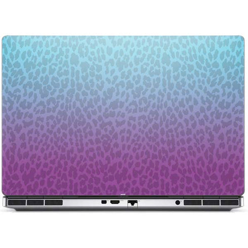 Cheetah Print Purple and Blue Dell Precision Skin