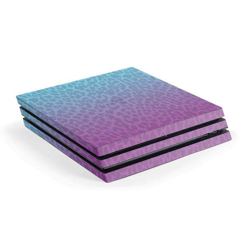 Cheetah Print Purple and Blue PlayStation PS4 Skins