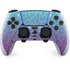 Cheetah Print Purple and Blue PS5 DualSense Edge Pro Controller Skin