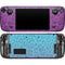 Cheetah Print Purple and Blue Steam Deck Handheld Gaming Computer OLED Skin