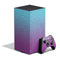 Cheetah Print Purple and Blue XBox Series X Digital Edition Bundle Skin