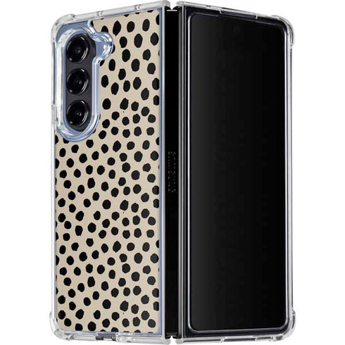 Cheetah Spots Galaxy Z Fold5 5G Clear Case