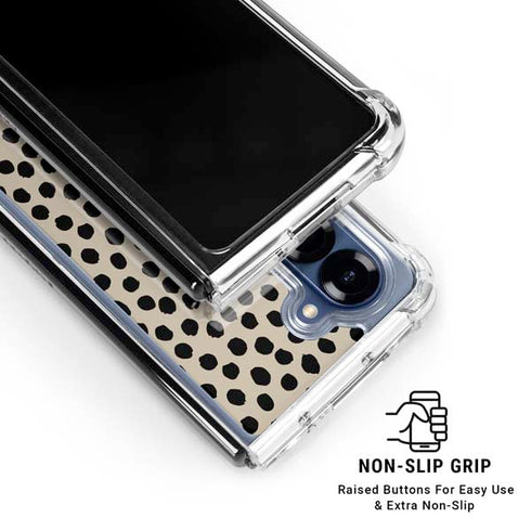 Cheetah Spots Galaxy Z Fold6 Clear Case