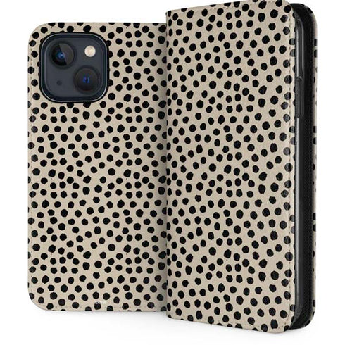Cheetah Spots iPhone 15 Plus Folio Case