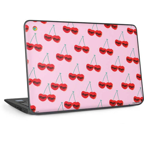Bouffants and Broken Hearts Cherry Lash HP Chromebook Skin