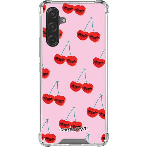 Bouffants and Broken Hearts Cherry Lash Galaxy A17 Clear Case