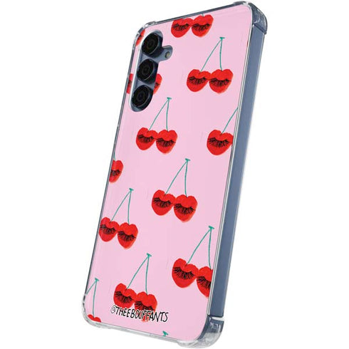 Bouffants and Broken Hearts Cherry Lash Galaxy A35 5G Clear Case