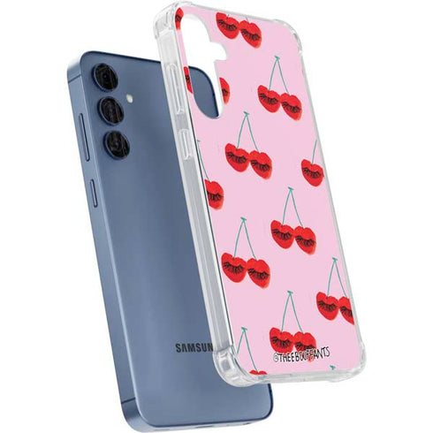 Bouffants and Broken Hearts Cherry Lash Galaxy A35 5G Clear Case
