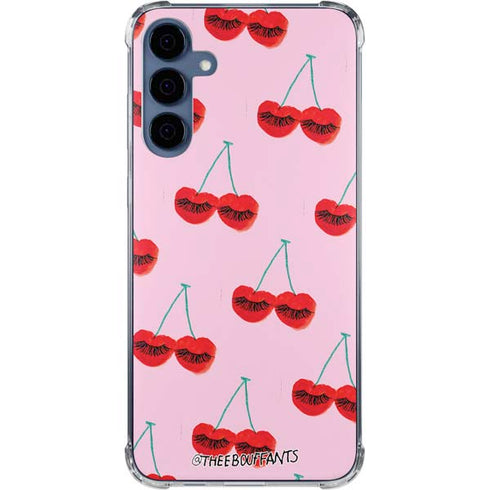 Bouffants and Broken Hearts Cherry Lash Galaxy A55 5G Clear Case