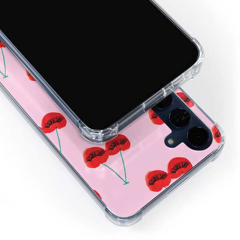 Bouffants and Broken Hearts Cherry Lash Galaxy A55 5G Clear Case