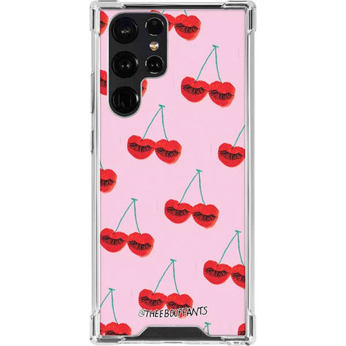 Bouffants and Broken Hearts Cherry Lash Galaxy S23 Ultra Clear Case