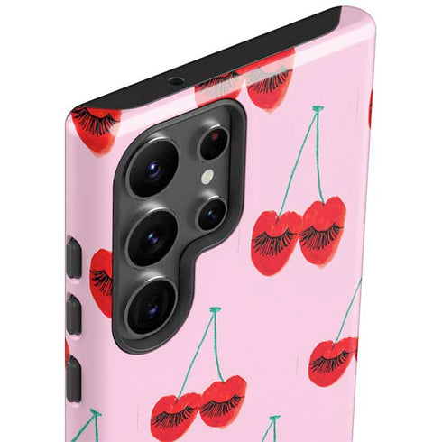 Bouffants and Broken Hearts Cherry Lash Galaxy S23 Ultra Pro Case