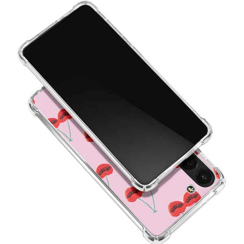 Bouffants and Broken Hearts Cherry Lash Galaxy S24 FE Clear Case