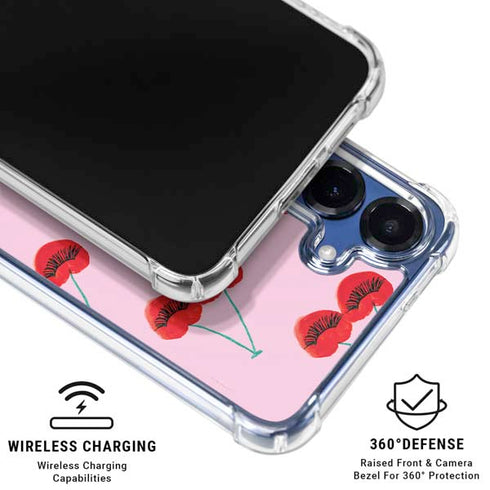 Bouffants and Broken Hearts Cherry Lash Galaxy S25 Plus Clear Case